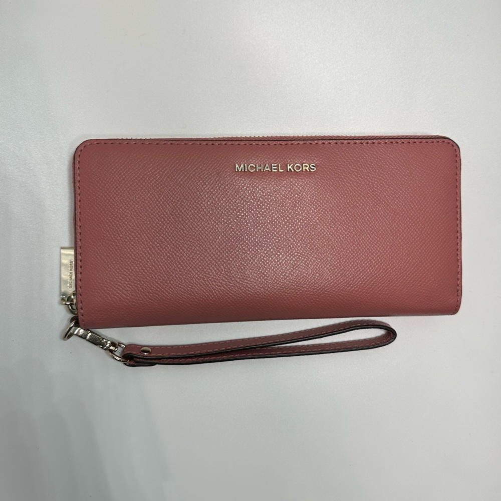 Michael Kors Pink Leather Full Size Wallet